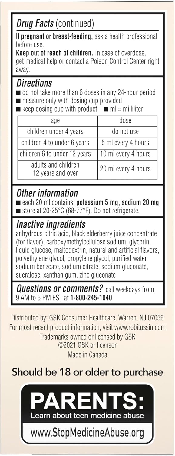 Best Children's Cough Medicine - Robitussin Elderberry Review