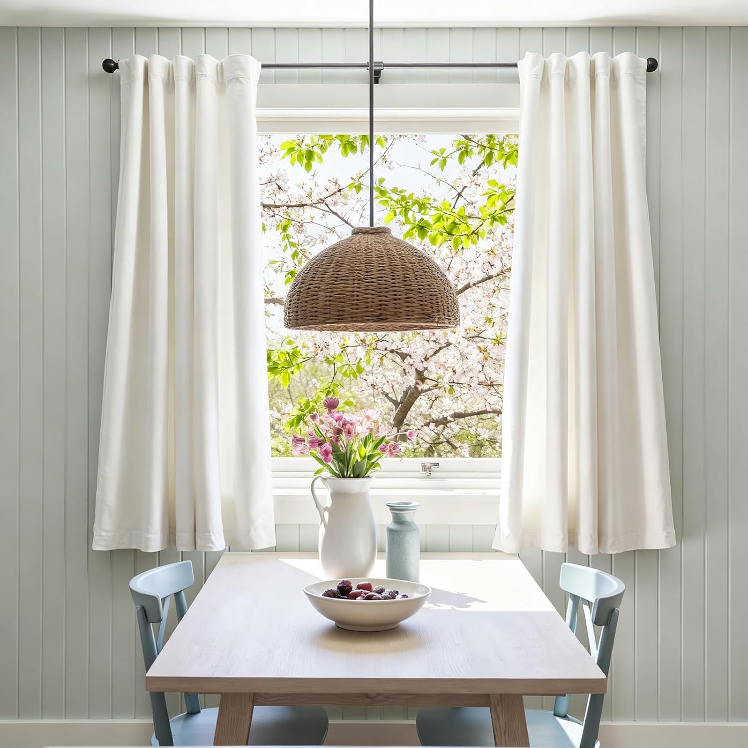 Lazzzy Velvet White Curtains 63 Inch Length Light Filtering Curtains for Living Room Bedroom Thermal Insulate Window Drapes Super Soft Luxury Drapes Back Tab 2 Panels