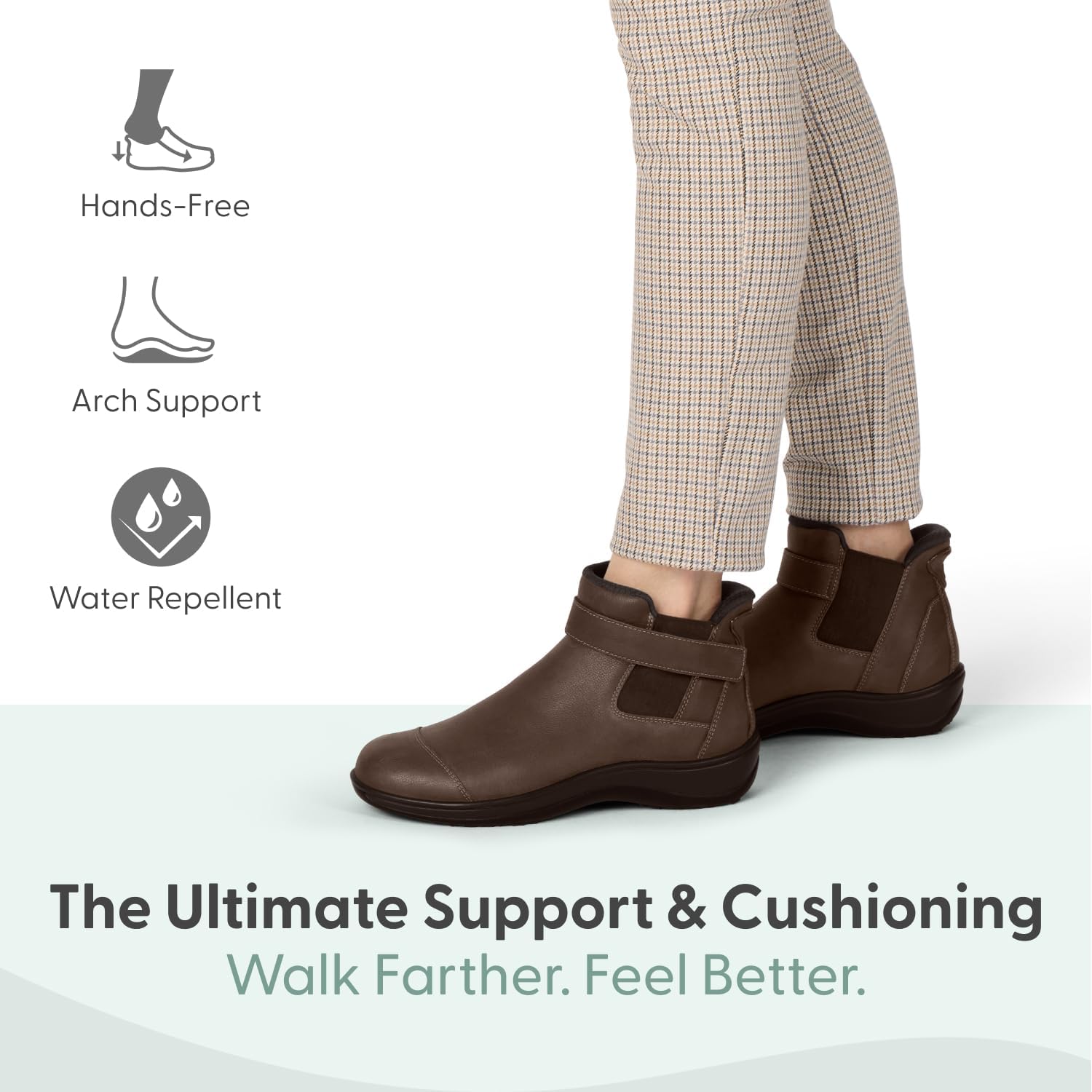 Orthofeet Women's Orthopedic Blaire Hands-Free Boots for Foot Pain Relief - Image 2