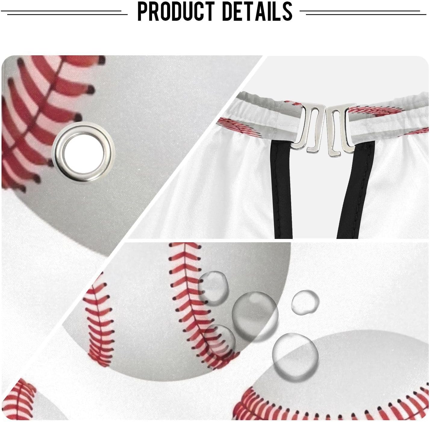 White Baseballs Hair Trimmer Cape Barber Shampoo Cape, Home Hair Cutting Cape