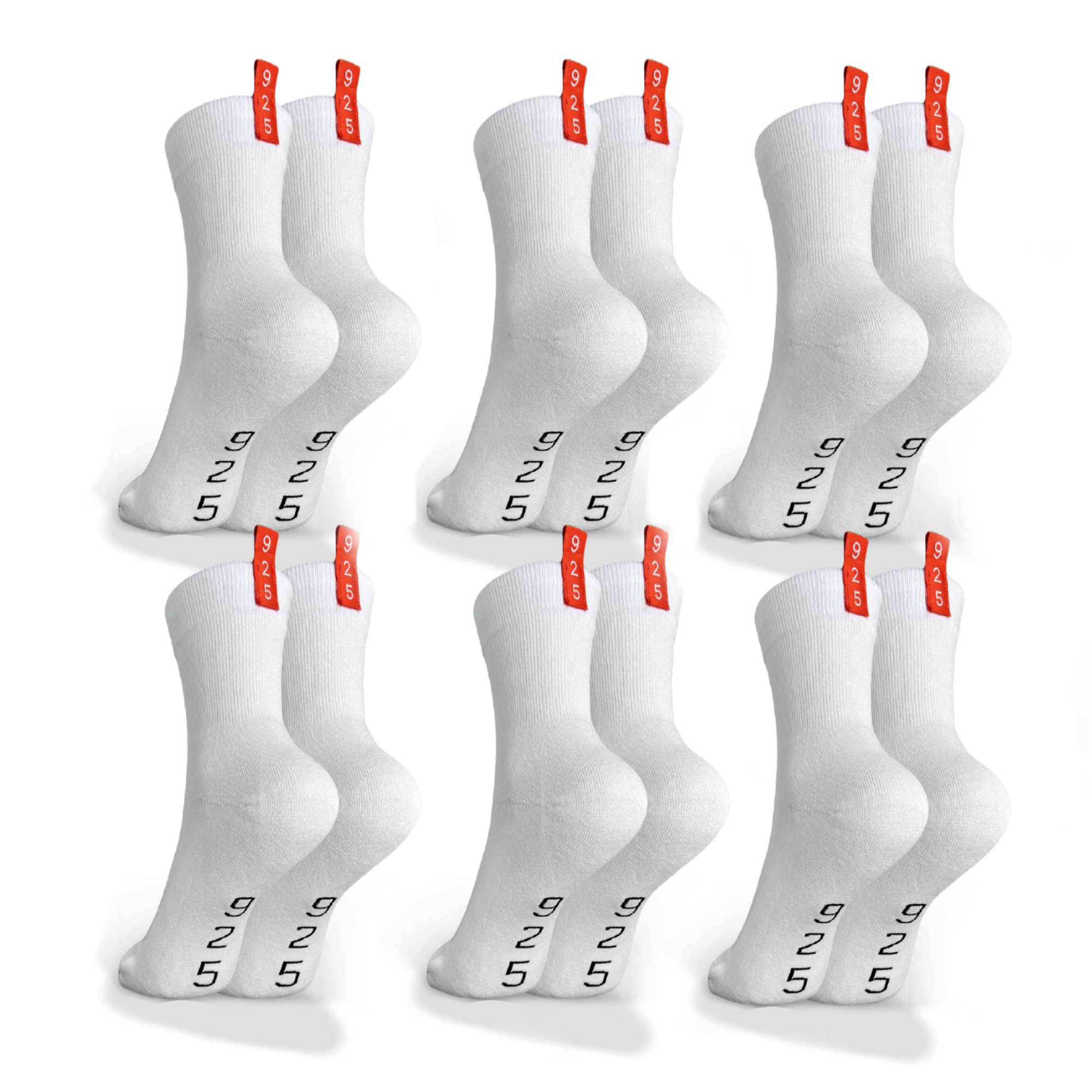 Calzini sportivi in cotone argentato, anti-odore, traspiranti, imbottiti, anti-vesciche, a compressione, per uomini e donne, taglie 3-7, 7-9,5, 7-12