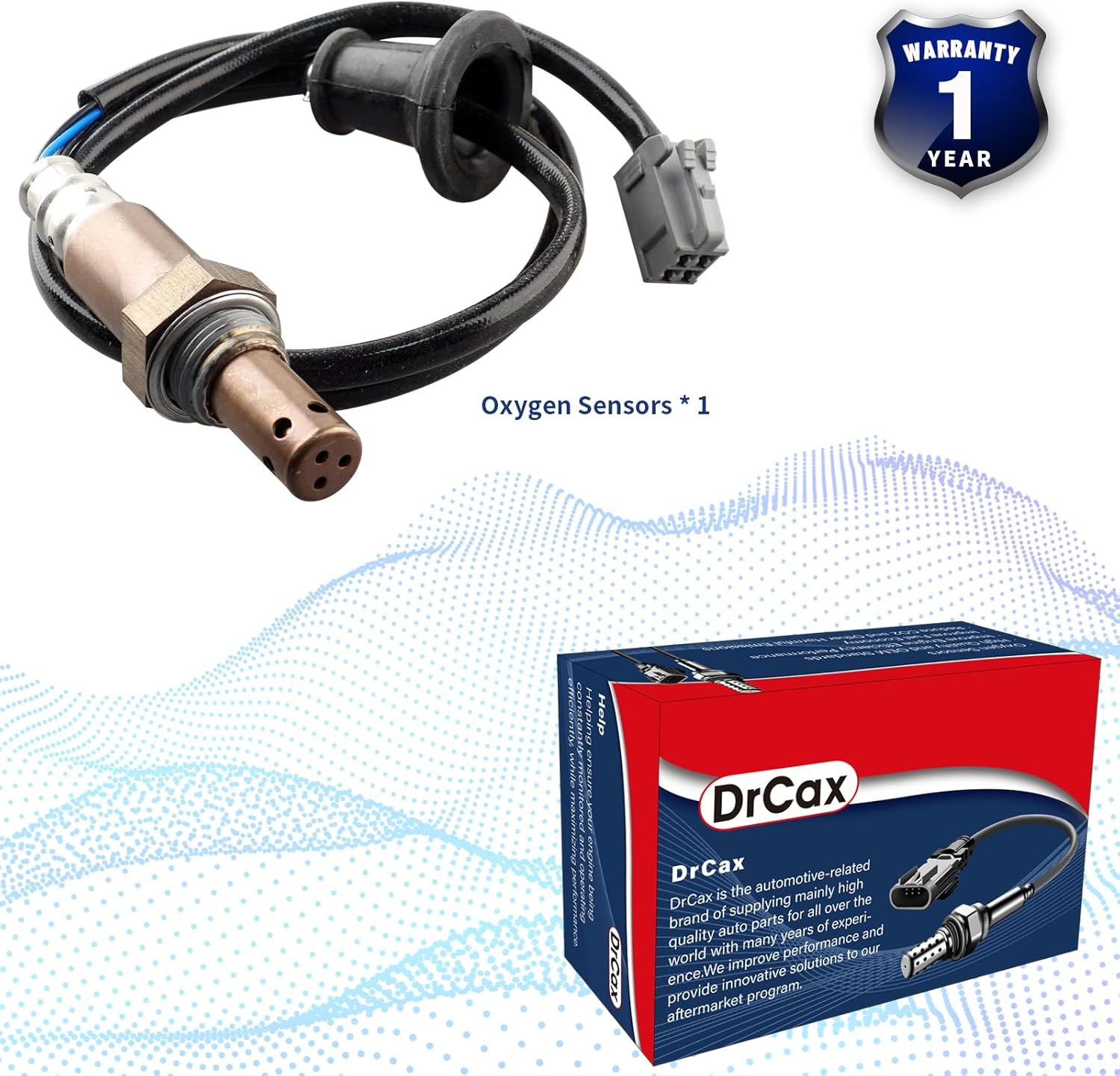 234-4305 Oxygen O2 Sensor Downstream Heated Air Fuel Ratio Compatible with Toyota Corolla Matrix 2009-2013 Pontiac Vibe 2009-2010 1.8L Replace 25024188 8946512840