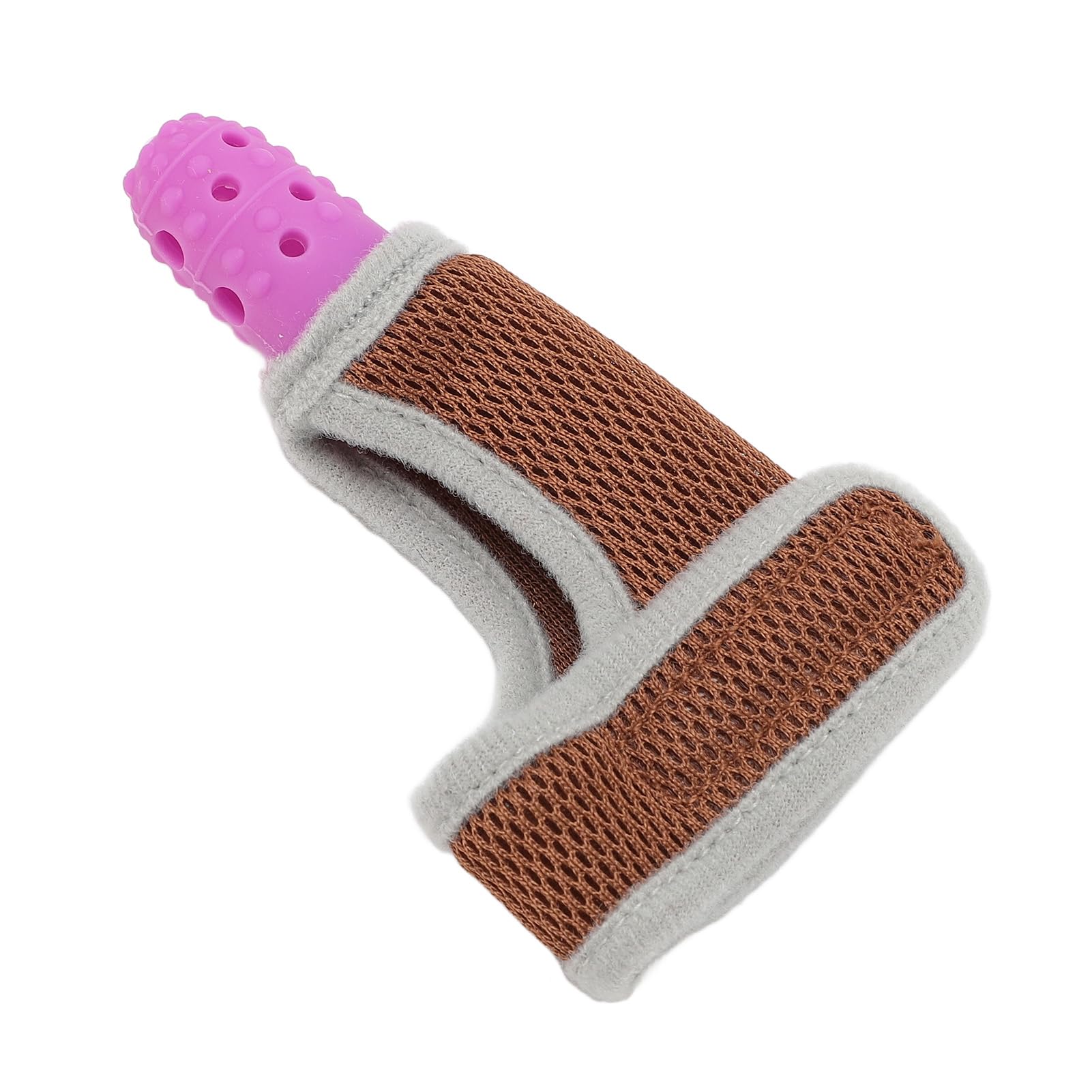 Dispositivo Per Succhiare il Pollice Per Bambini, Protezione Per le Dita in Silicone, Rete Traspirante, Trattamento Per Succhiare il Pollice Regolabile, 7M10Y, Blu, Con (PURPLE)