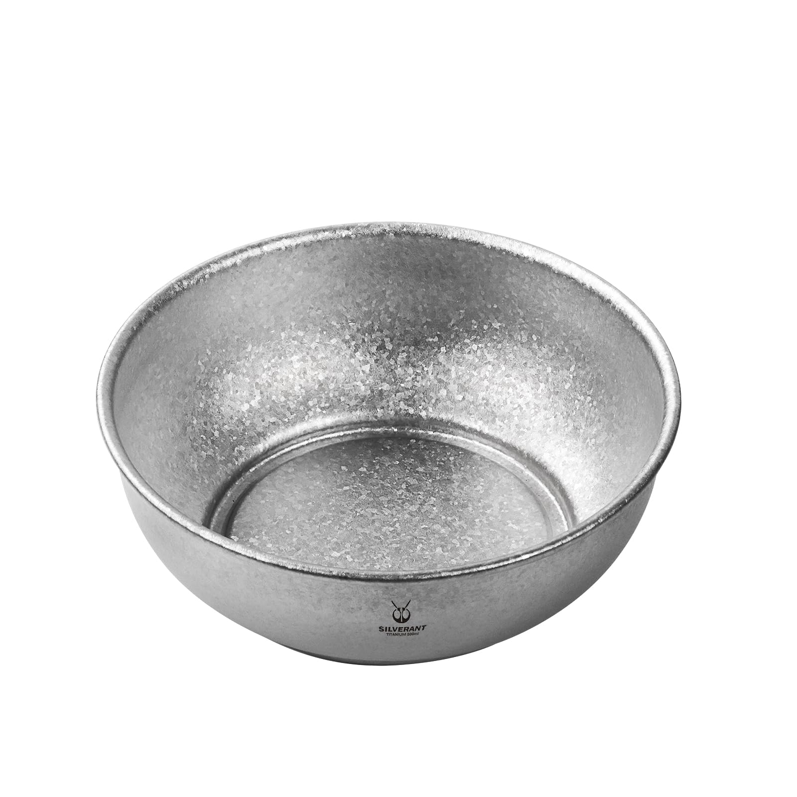 SILVERANT Titan-Camping-Schüsseln, einwandige Reisschale, kristallisiert, ultraleichtes Geschirr, Outdoor-Geschirr für Picknick, Wandern, Rucksackreisen (800 ml)