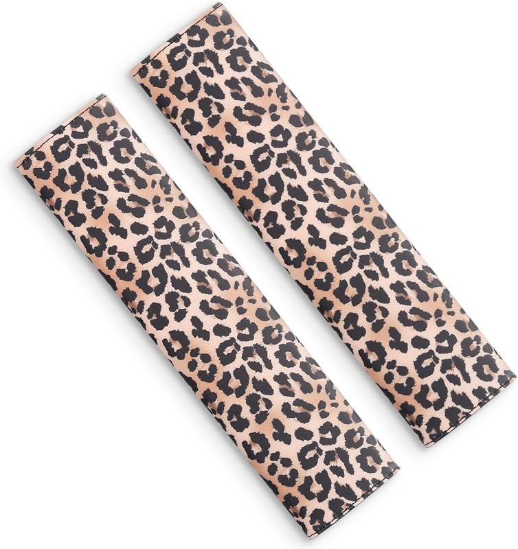 Capa Protetora para Cinto de Segurança SthExtra com Estampa de Leopardo – 2 unidades