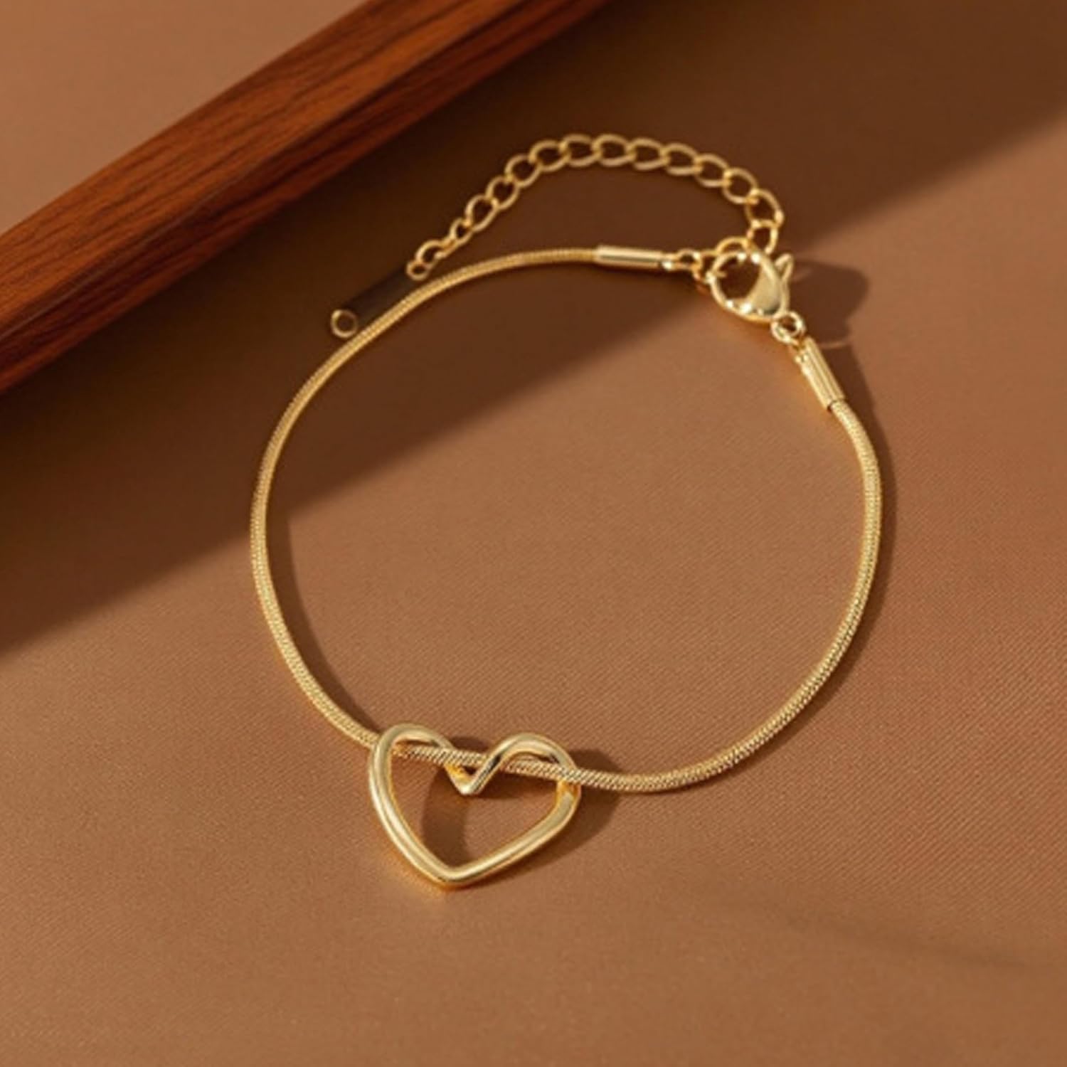 Heart Knot Bracelet for Women Gold Plated Non Tanish Love Chain Charm Dainty Infinity Promise Jewelry Friendship Best Friends Forever Gifts for Birthday Valentine's Day - Image 7