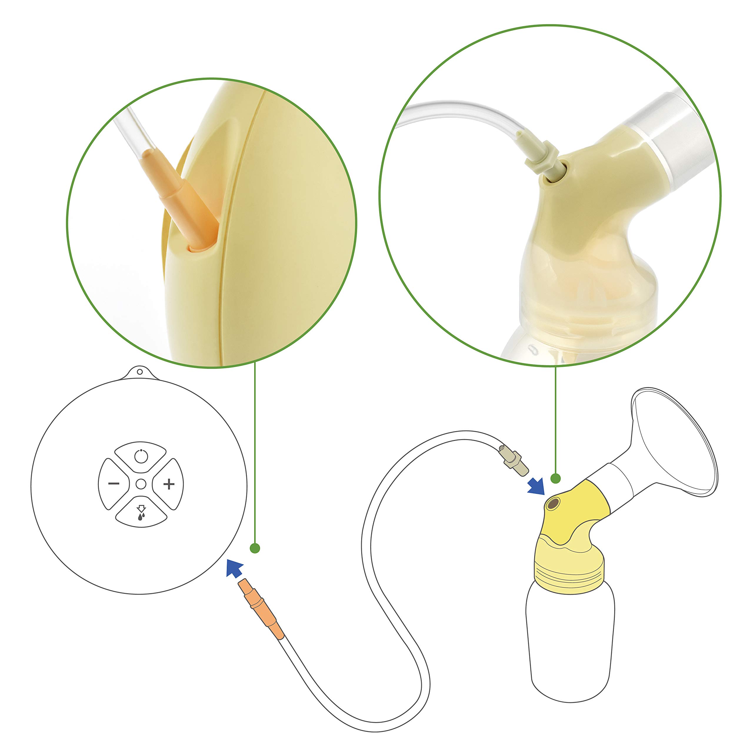 Maymom przewód kompatybilny z laktatorem Medela Swing; zamiennik nr 8007215; BPA free; 1 szt.