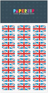 PAPERZIP - Union Flags – National Flag of the United Kingdom – 48 Stickers for Business, Schools
