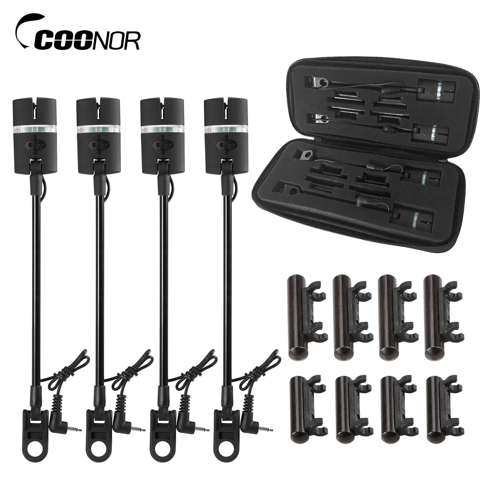 Fishing Swinger Set Indicateur de morsure de pêche à la carpe Swinger Alarme de pêche numérique LED Indicateur de morsure Lumineux Swinger Fishing Tackle