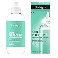 Vista 2 de Neutrogena Exfoliante facial líquido diario perfeccionador de la piel con 7% de mezcla de ácido glicólico/cítrico para piel grasa, exfoliante facial