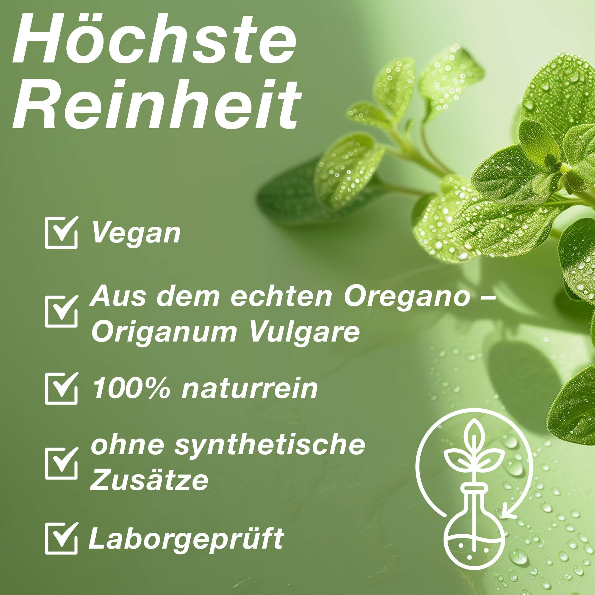 Olio di origano biologico con 80% carvacrolo, alimento certificato orale, olio essenziale biologico al 100% naturale, 30 ml, il vero origano - Origanum Vulgare