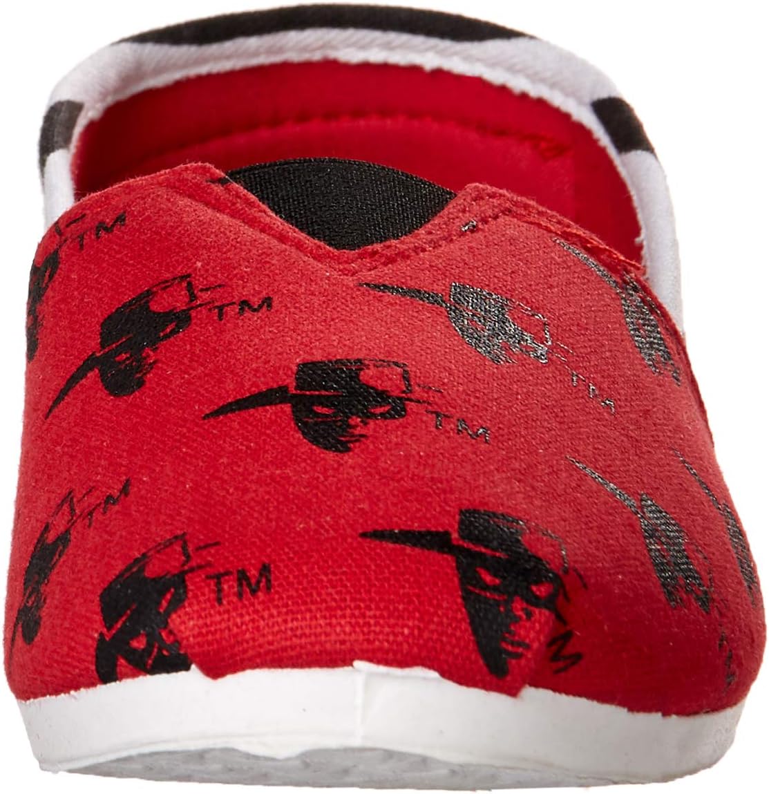 FOCO Texas Tech Red Raiders NCAA Womens Stripe Canvas Shoes - XL