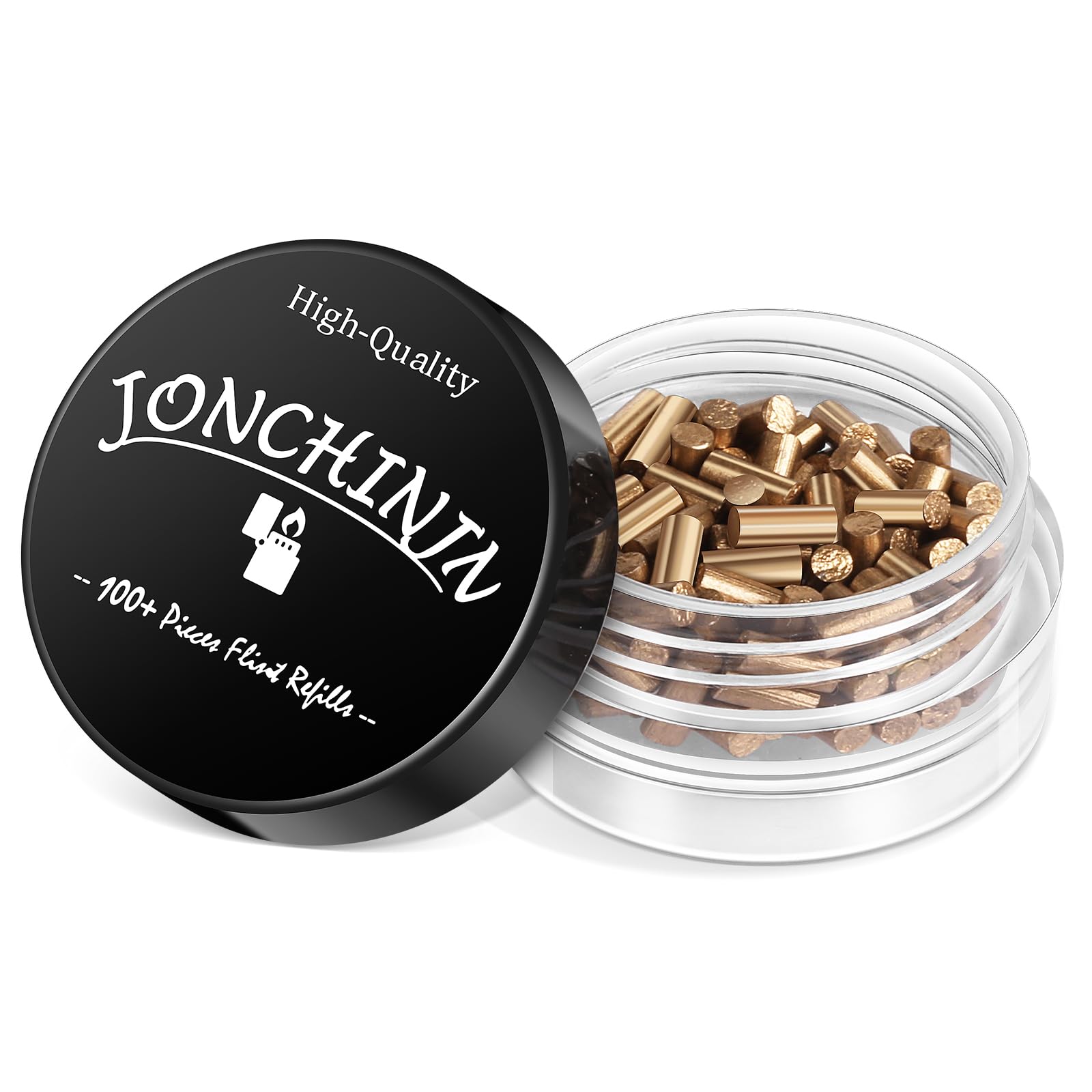 Lighter Flints 100 Pcs, Premium Flint Replacement Refills, Multi-Brand Compatible with Zippo and Clipper, Most Lighters, Long-Lasting, Fast-Igniting and Durable JONCHINJN-image-19