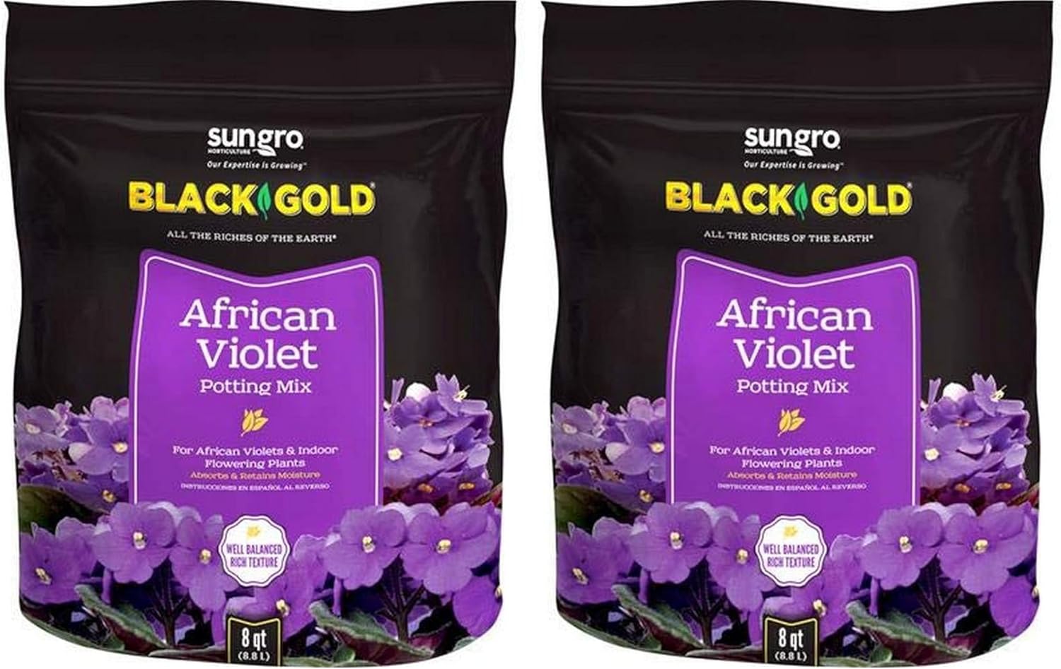 Sun Gro Horticulture Black Gold African Violet Mix (Pack of 2)