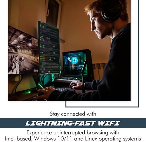 Miniatura 3 de Adaptador WiFi 6 AX200  Tarjeta WiFi 802.11ax M.2 de doble banda para PC  Hasta 2.4 Gbps  Sin vPro  Compatible con Bluetooth 5.2 e Intel, AMD,