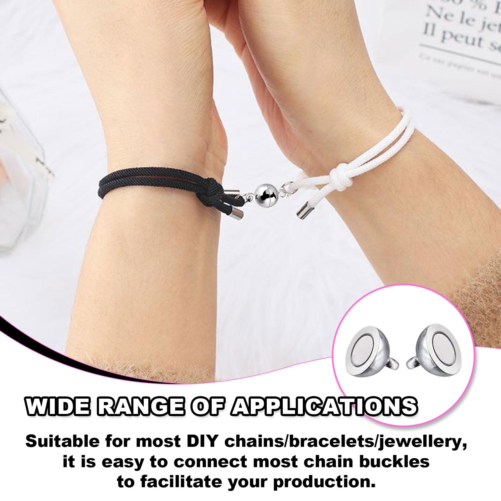 10 Pezzi Chiusure Magnetiche Per Collane E Braccialetti, Chiusure - Foto 10