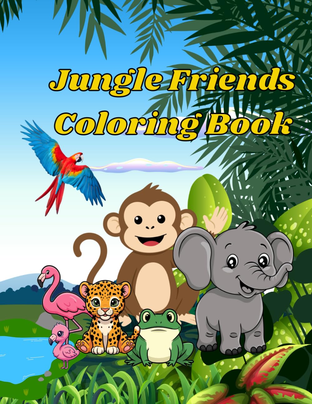 Jungle Friends Coloring Book