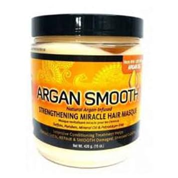 Argan Smooth Argan Oil Smooth Strengthening Miracle Hair Masque, 15 Oz