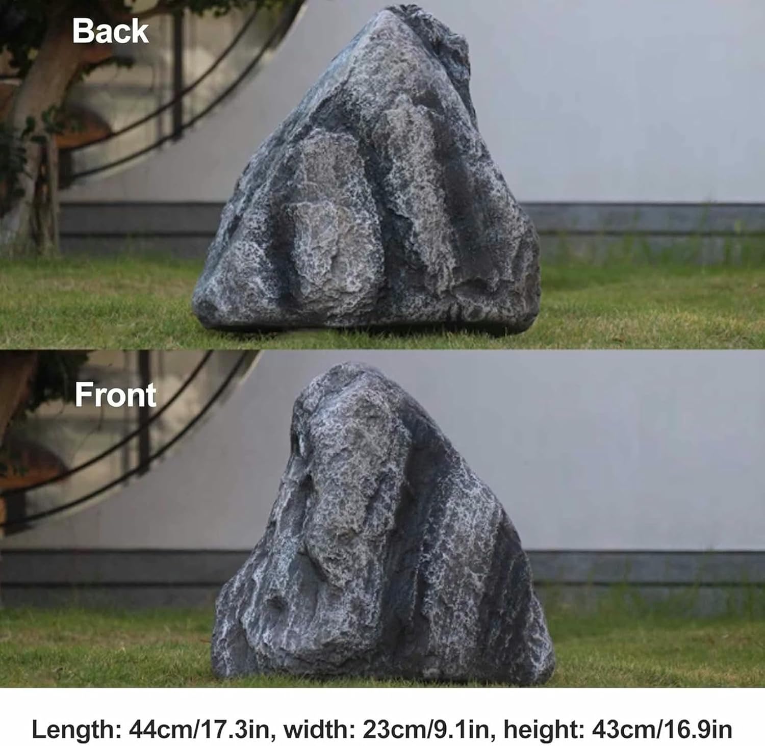 Landscape Rocks, Rock Cover for Yard, Landscape Waterproof Cover, Lightweight Well Cover Rock for Aquarium Décor, Garden Photography, Landscaping, Yard Décor