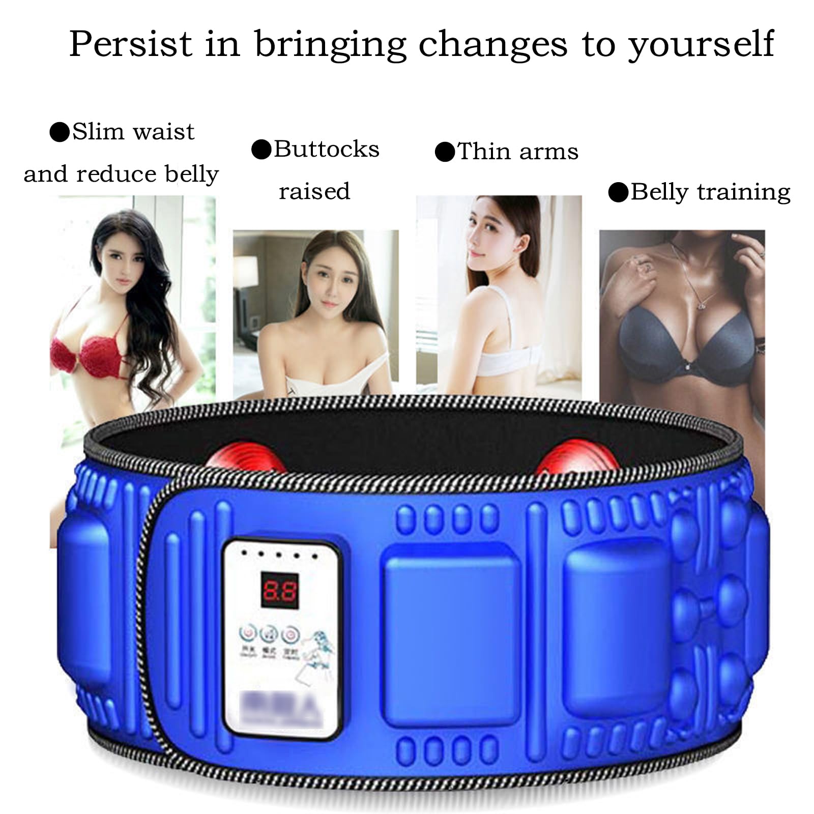 Machine électrique sans Fil pour brûler Les Graisses, Ceinture de Massage Amincissante pour Femmes et Hommes, Ceinture de Perte de Poids pour Le Ventre, Le Ventre, l'abdomen, la Hanche, améliore