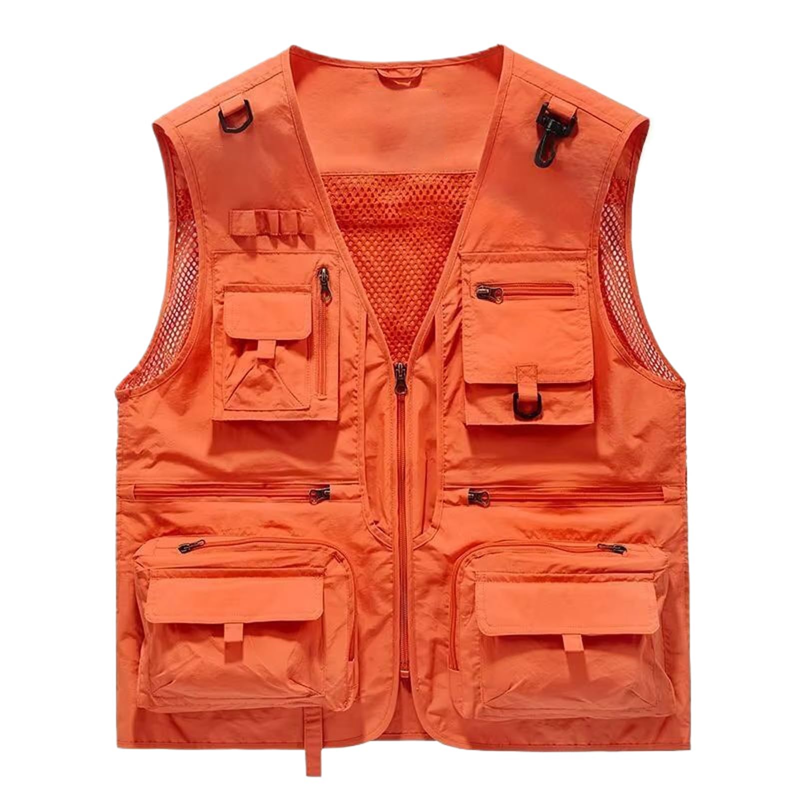 Chaleco de malla para hombre transpirable con bolsillos para verano 8