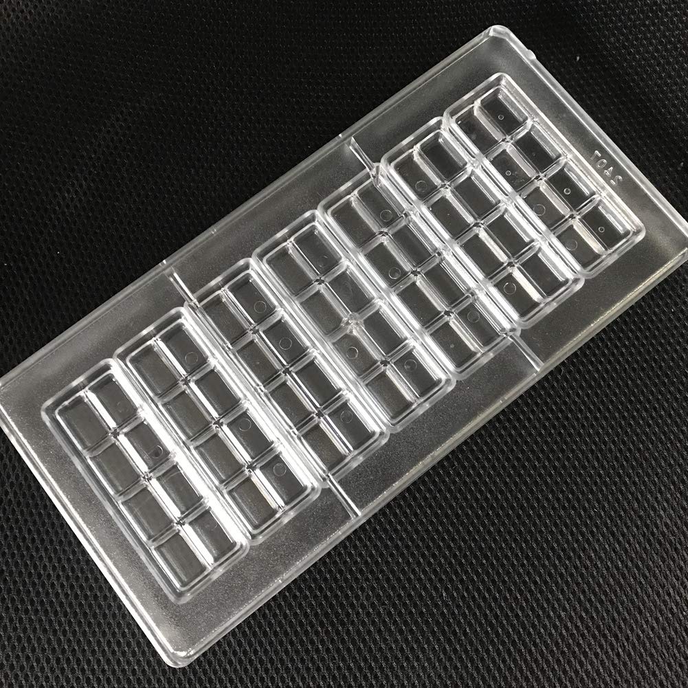 2-reihige Polycarbonat-Schokoladenform für selbstgemachte Schokoladenwerkzeuge (2407)
