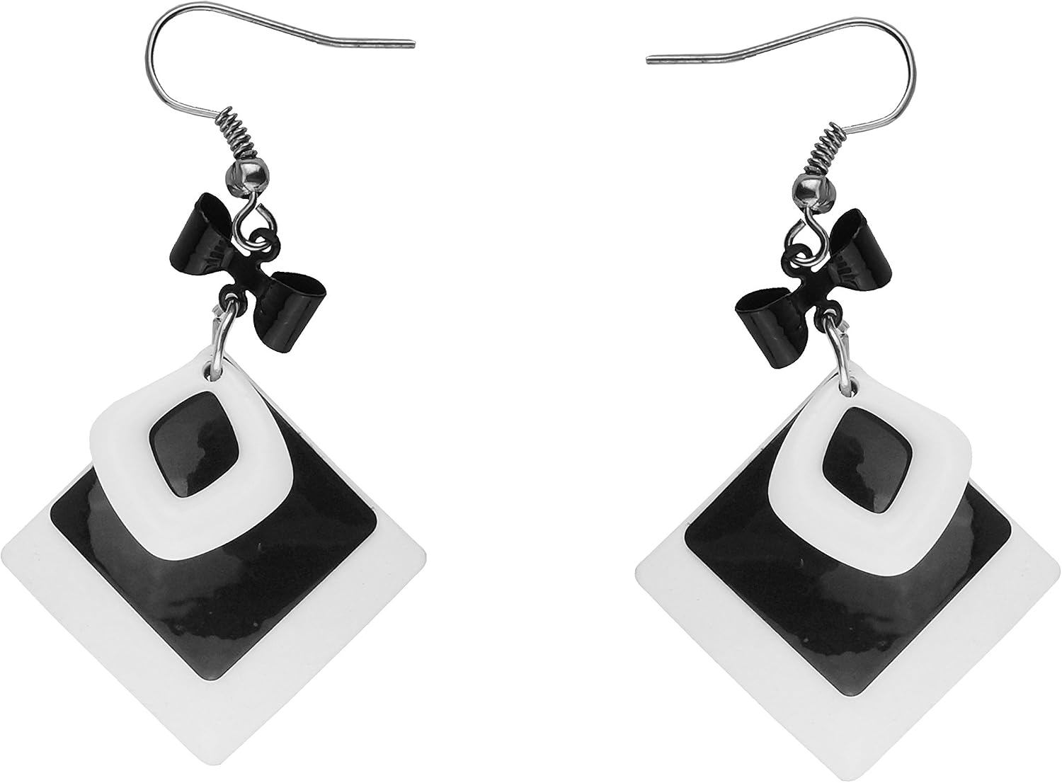 Kare & Kind Earring Hooks - 200 pcs -Surgical Steel - 18 mm Retail Packaging (Gray)