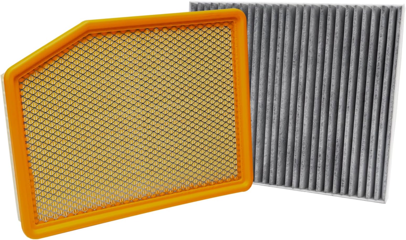 Engine Air Filter & Cabin Air Filter Combo Set for 2020-2025 Chevy Silverado1500 2500 Tahoe, 2019-2025 GMC Sierra, Tahoe Yukon Suburban 2021+ Replace# A3244C 13356916 84121219 13508023