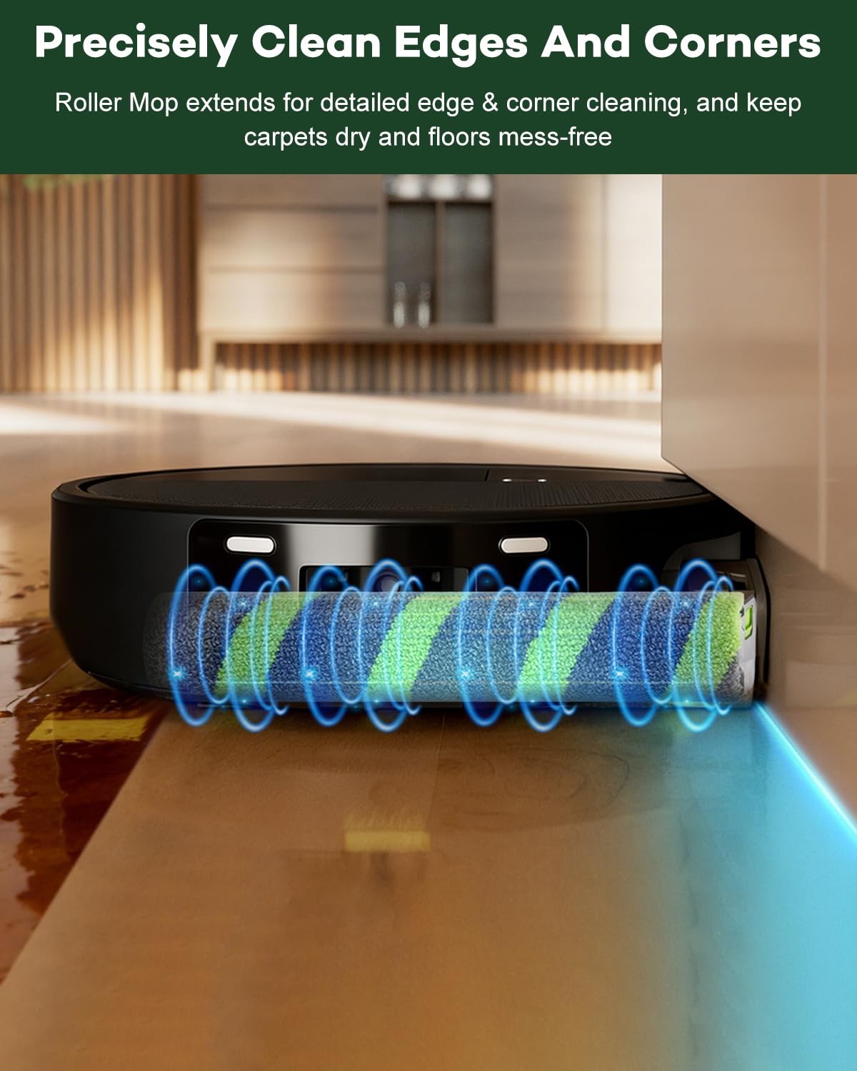 Chuancheng 4-pak 705 Combo mop rolkowy do iRobot Roomba Max 705 Combo/Max 706 Combo Robot próżniowy, zmywalna część zamienna do mopa z mikrofibry