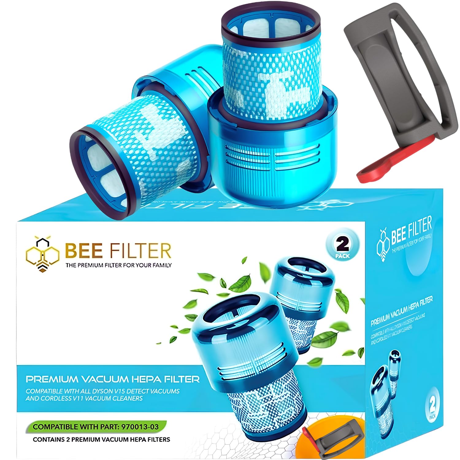 Dyson V15 Filter, 2-Pack Premium HEPA Replacement Filters for Dyson V15