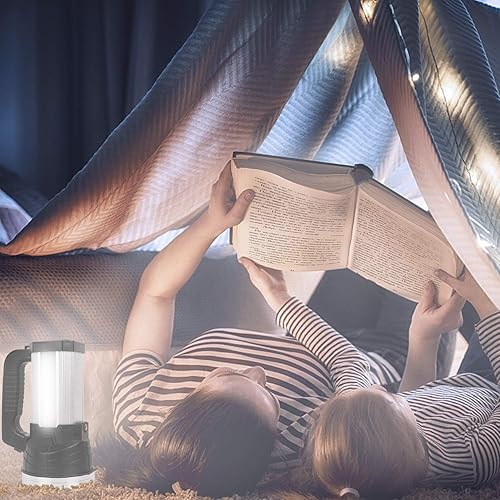 Miniatura 7 de Linterna LED superbrillante de mano recargable 9600 mAh 6000 lúmenes, luz de punto de larga duración, linterna táctica CREE, impermeable, 6 modos de