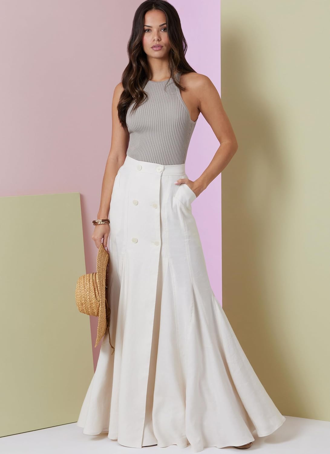 Vogue Misses' Fitted Unlined Skirt Sewing Pattern Packet, Design Code V2013, Sizes 6-8-10-12-14, Multicolor