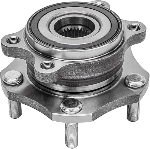 Miniatura 4 de Detroit Axle - Kit de 4 cubos de cojinete de rueda delantera para Nissan Rogue 2014-2018, 2 cojinetes de rueda 2 rótulas inferiores 2015 2016 2017