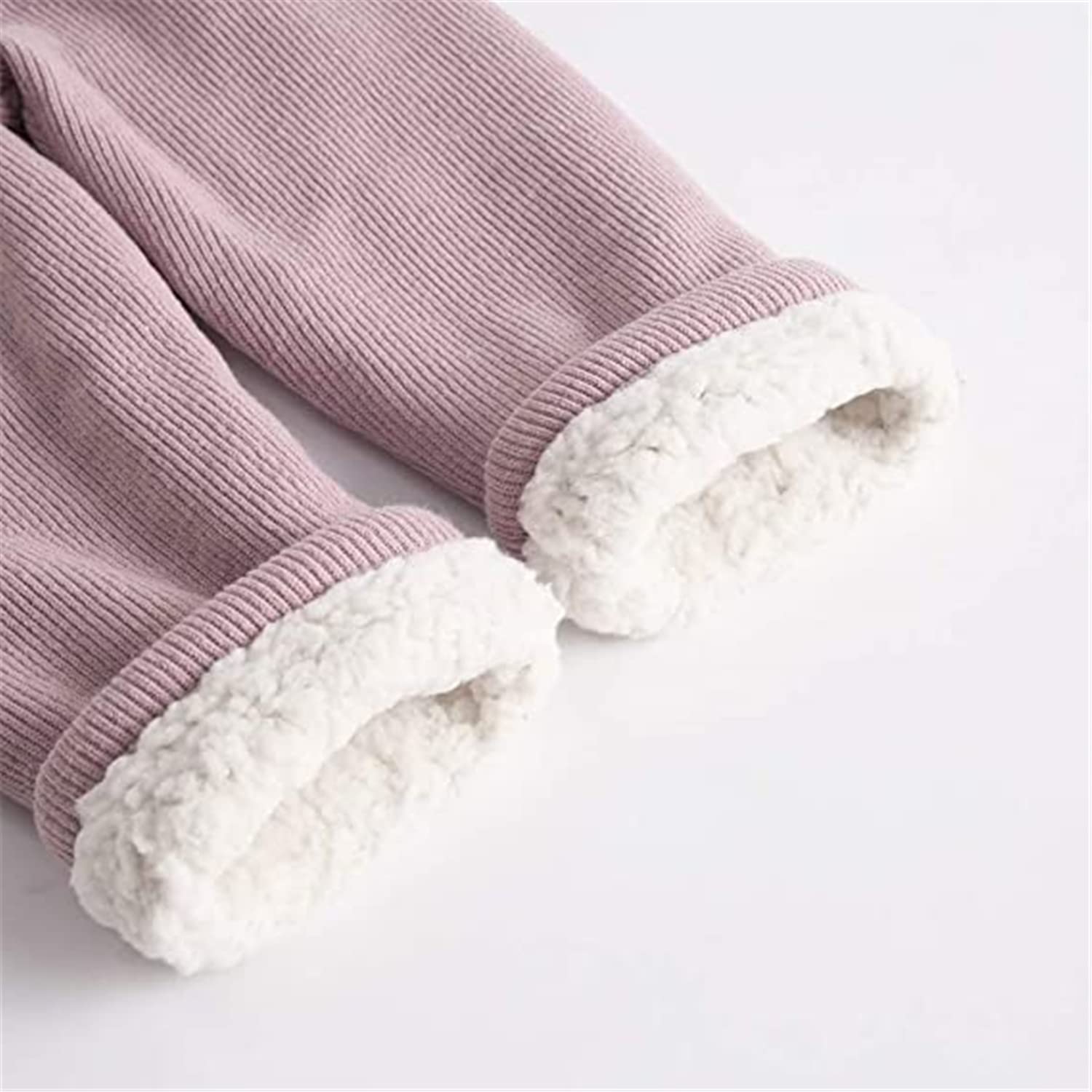 Petit bébé fille garçon hiver chaud taille haute pantalon de jogging enfant en bas âge coton cordon pantalon doublé polaire velours côtelé pantalon
