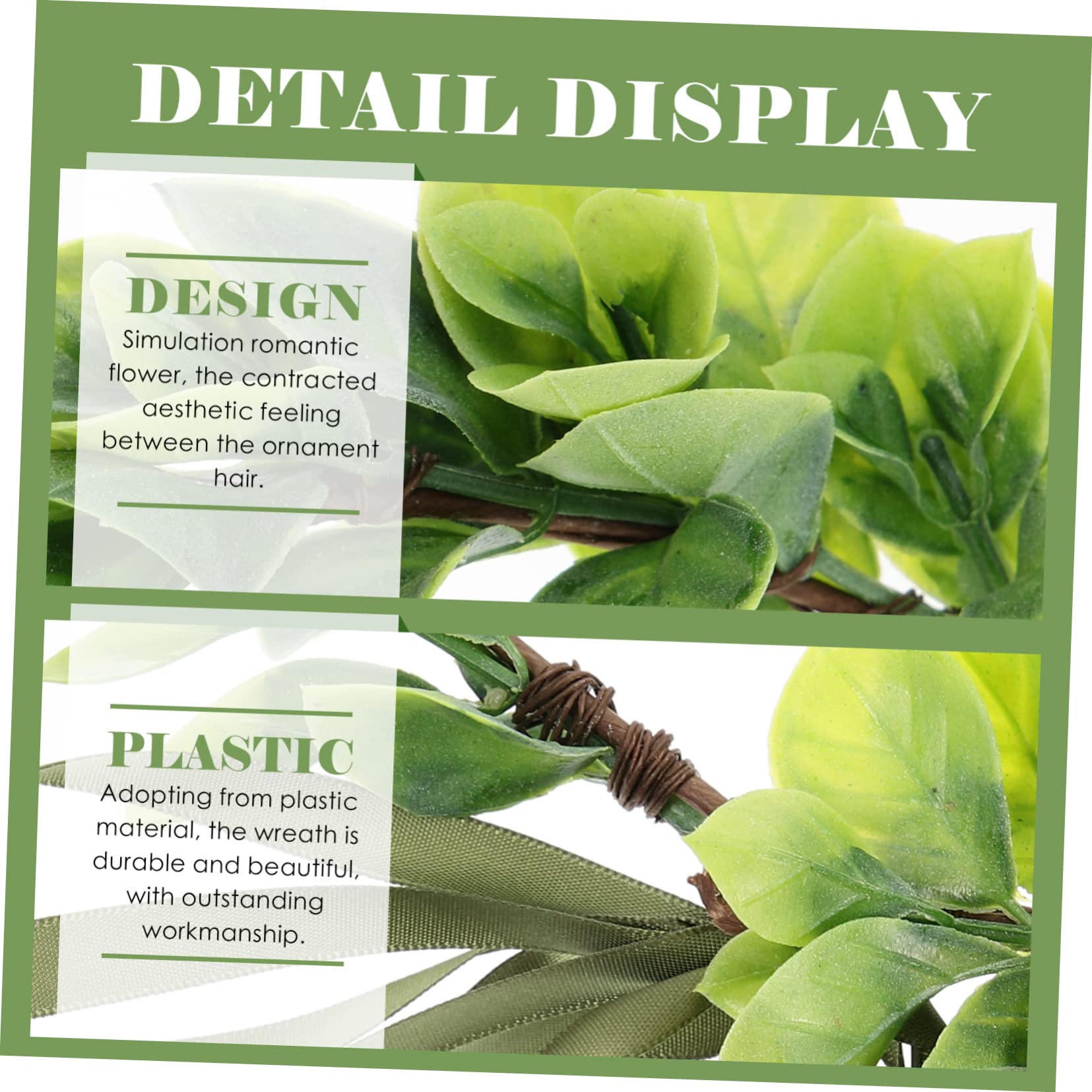 FOMIYES Diadema De Novia Decoración De Vid Decoración Verde Accesorios para El Cabello De Flores Accesorios De Fotografía De Boda Cabeza De Eucalipto Suculenta Diadema De Hojas
