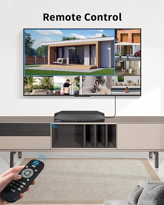 Outdoor CCTV Security Camera System with 2 Way Audio, 8.0MP IP Security Cameras with 8.0MP IP Cable, Home Surveillance Video Equipment with 4K NVR