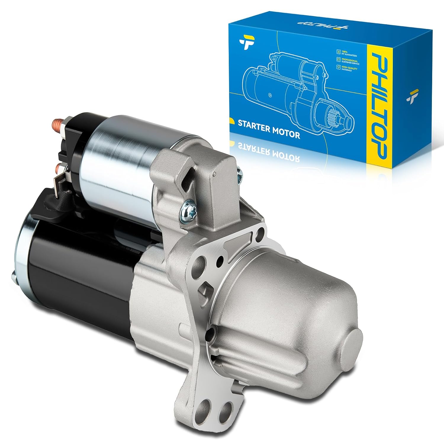 PHILTOP 17997 Automotive Replacement Starter for Acadia 2007-2017 3.6L, Enclave 2008-2011 3.6L, Traverse 2009-2020 3.6L, Vue 2008-2010 3.6L, Lacrosse 2010-2011 3.6L, Malibu 2008-2012 3.6L