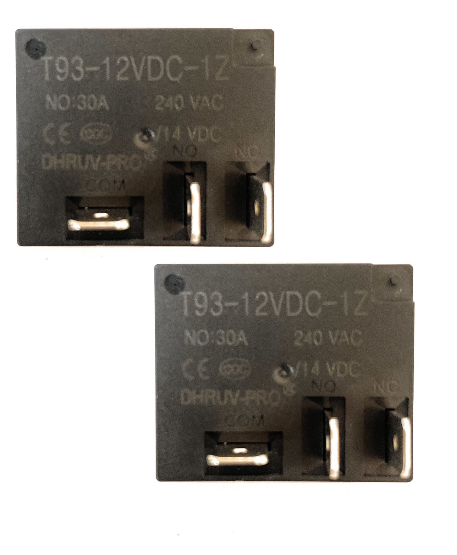 DHRUVPRO 12V 30A T93 DC Copper Relay 5-Pin PCB Mount Relay (T-93 12V 30A 5-Pin Relay, 2) (B0BTBR5CSQ) Amazon Price History, Amazon Price Tracker