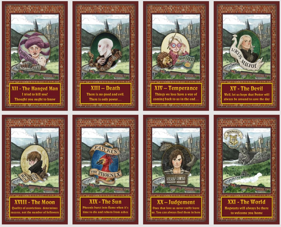 Generic Wizard World Jeu de cartes de tarot inspirées du film 78 cartes de tarot