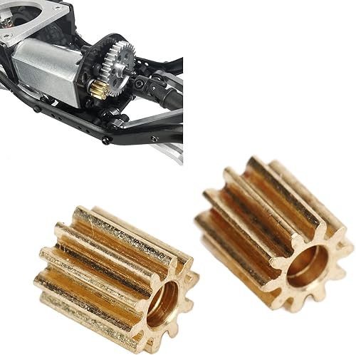 Miniatura 6 de Engranaje de motor cepillado para automóvil RC, reemplazo duradero de alta precisión, juego de engranajes de oruga RC a escala 124, 5 piezas para