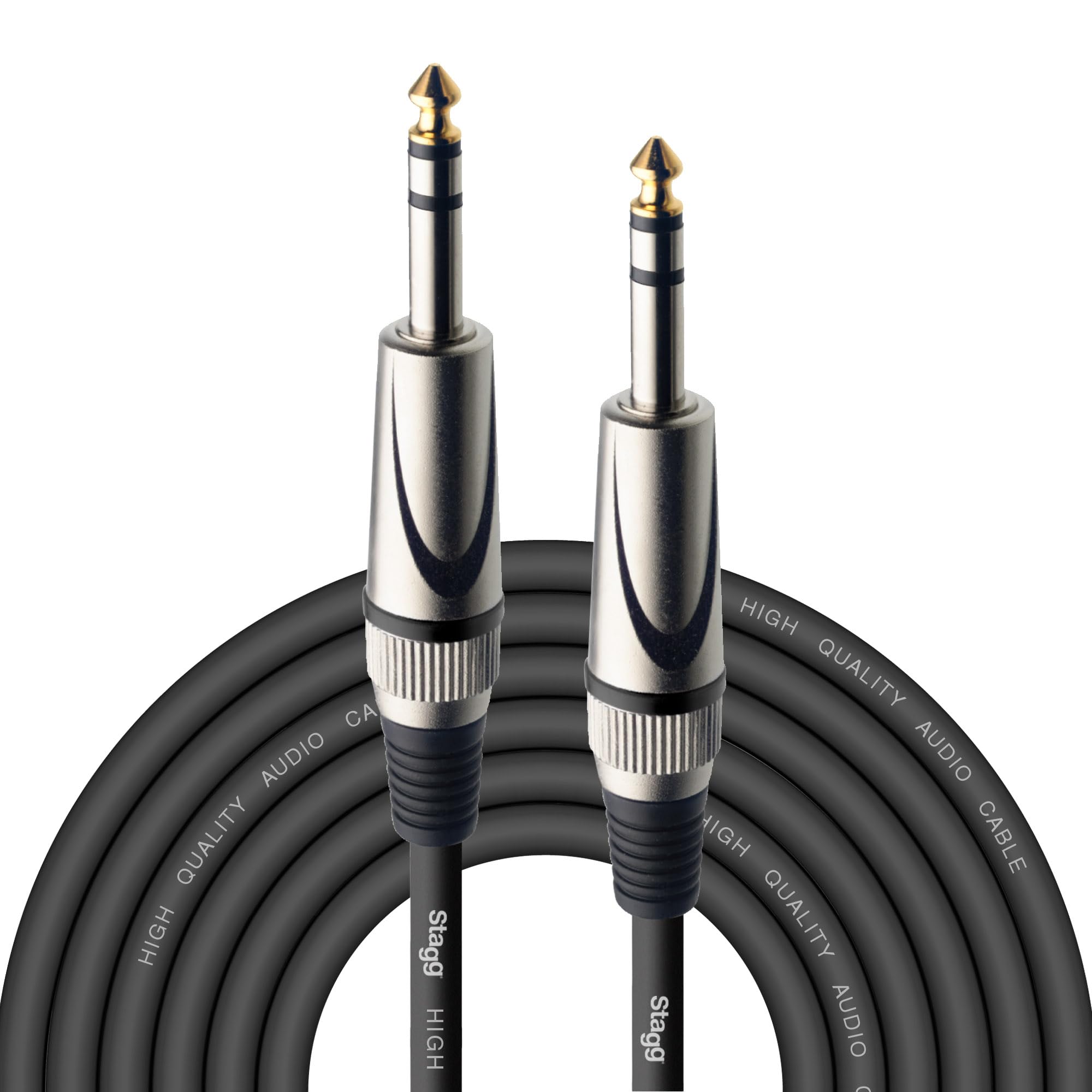 Stagg SAC6PS DL 6m/20 ft Deluxe Stereo Jack to Jack Cable