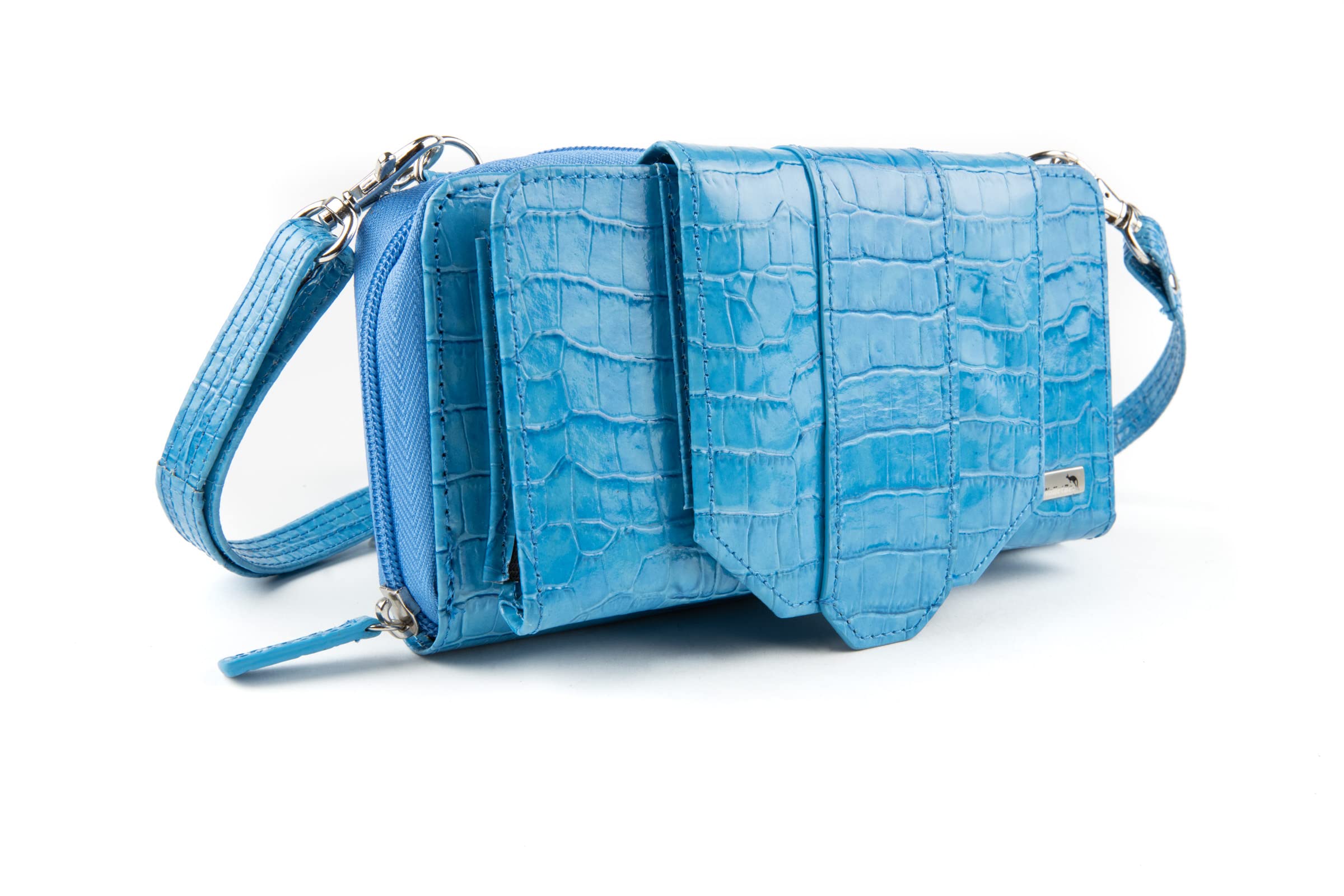 WalletBe Women's Mini Purse Leather Crossbody RFID Blocking Pebbled