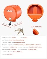 Vista 7 de VEVOR Bloqueo de remolque, se adapta a acopladores de bola de lengua recta de 1-7/8, 2 y 2-5/16 pulgadas, bloqueo de enganche resistente con 4