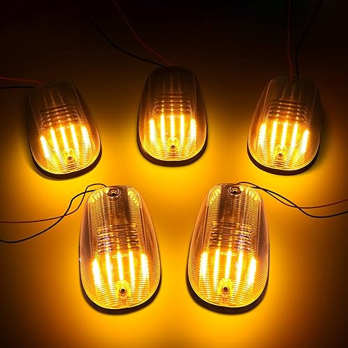 Miniatura 2 de Luz LED para techo de cabina compatible con Ram 1500 2500 35002011-2018 Ram 4500 5500 2003-2018, 5 piezas de luz de liquidación de cabina ámbar con