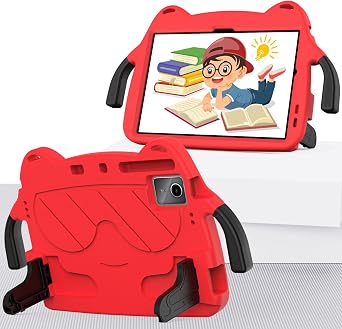for Doogee T30 Pro 11" 2023 Cut Kids Case,Lightweight EVA+PC Kid Friendly Shockproof Stand Protective Case, with Handle + Shoulder StrapRed