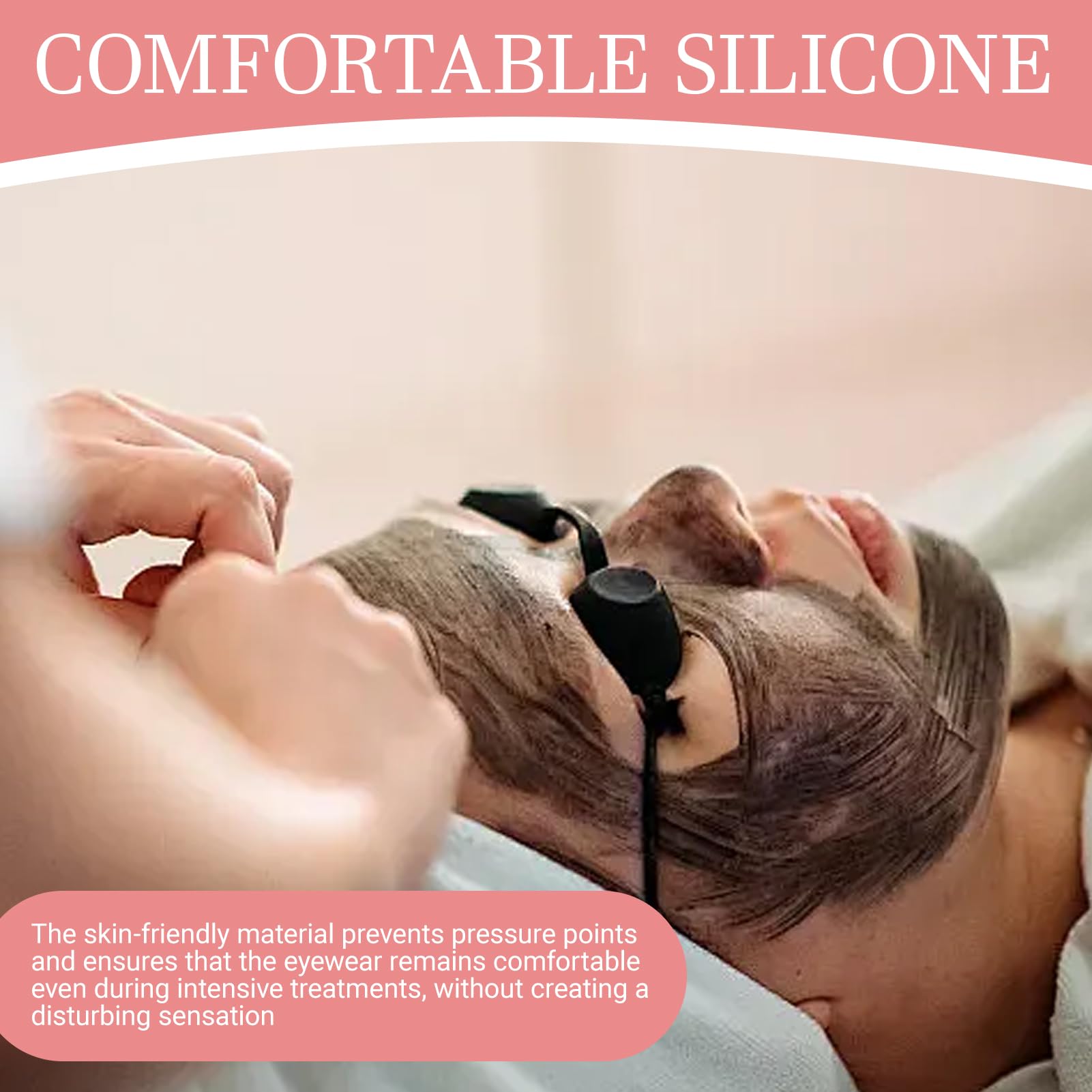 3 Pezzi Occhiali Infrarossi, Occhiali di Protezione Solarium, Occhiali di Protezione UV, Occhialini sole spiaggia, per IPL UV luce Terapia a Infrarossi, Beauty Clinic (Nero)