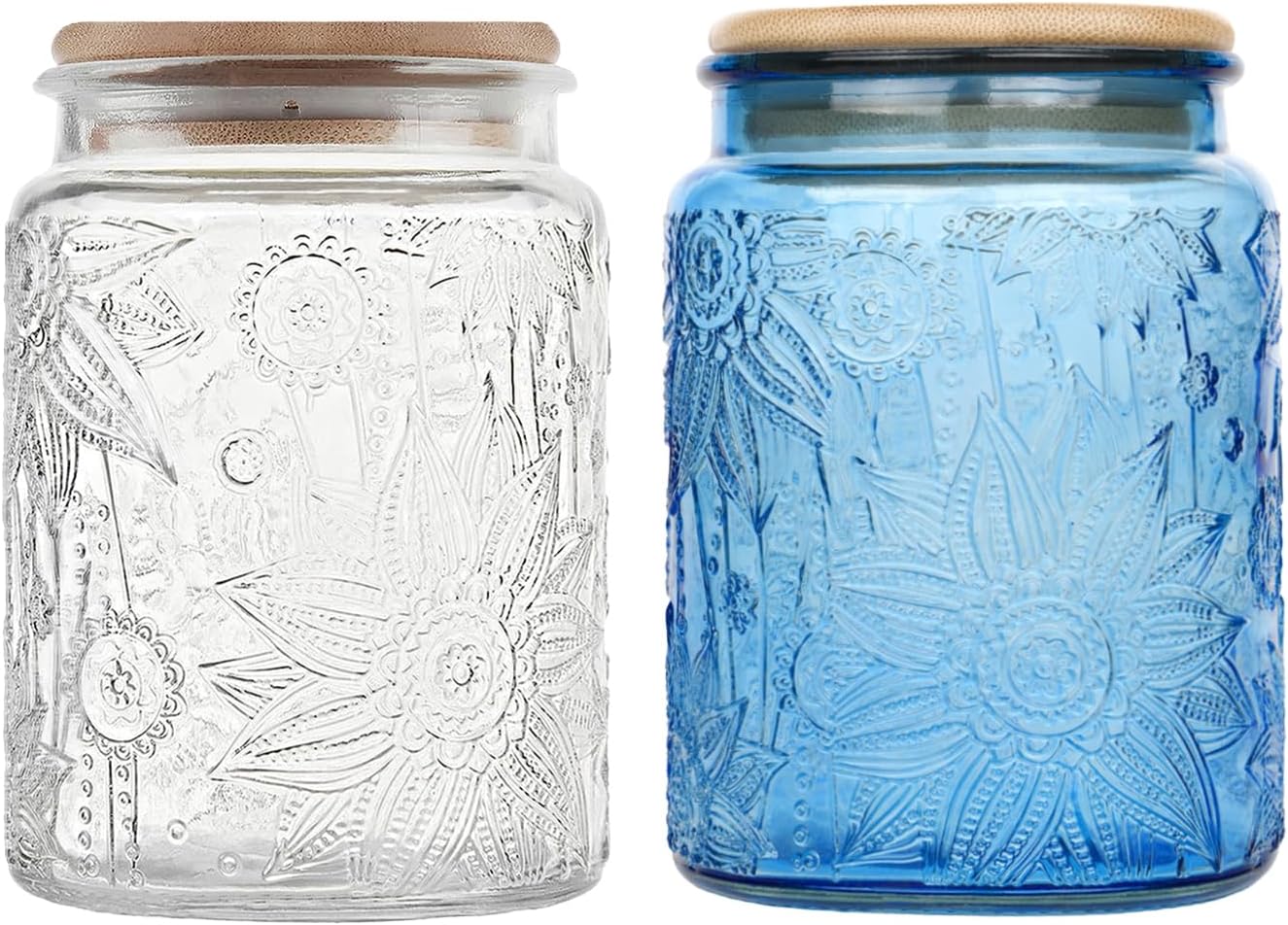 Custde Glass Storage Jars With Airtight Lid, 23.7 FL oz