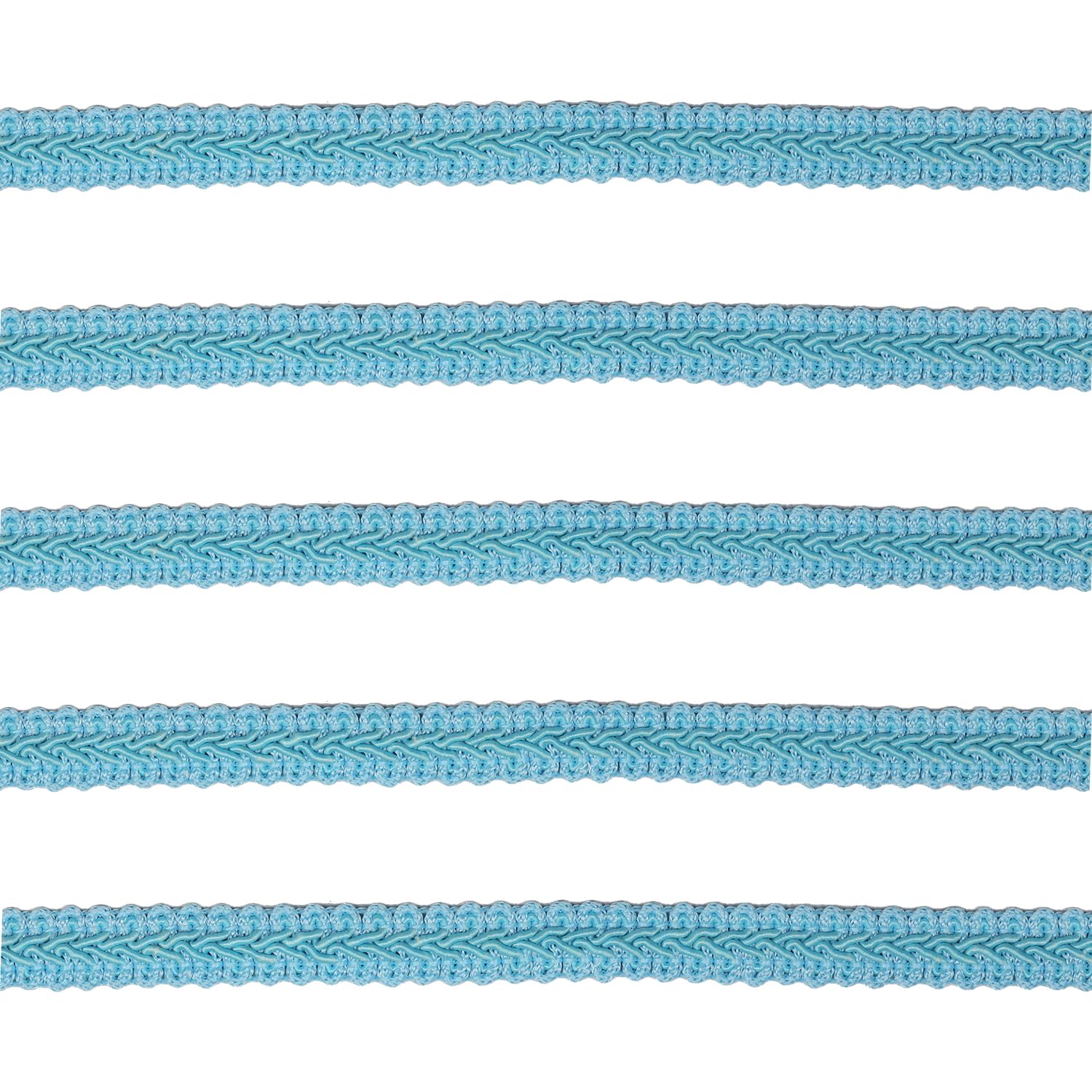 Tibaoffy Long 12 Yard Wide 12mm/0.47nch Centipede Ribbon Trim Lace Gimp Braid Decorated Lace for DIY Craft Sewing Fabric, Crafts and Sewing（Blue）