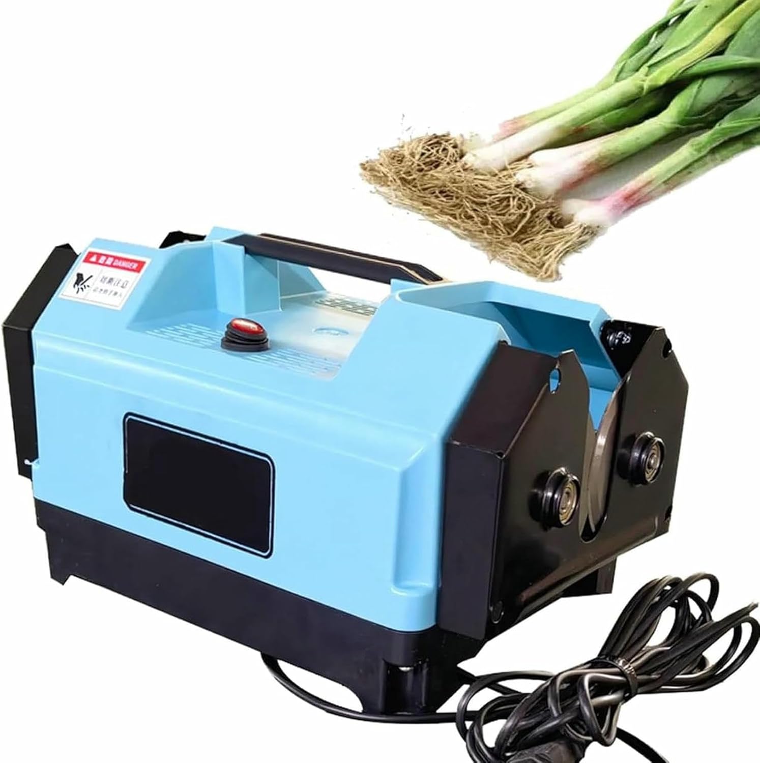 Electric Garlic Cutter & Root Remover,Double-Headed Machine for Efficient Garlic & Onion Trimming, for Garden Use,Cuts Roots