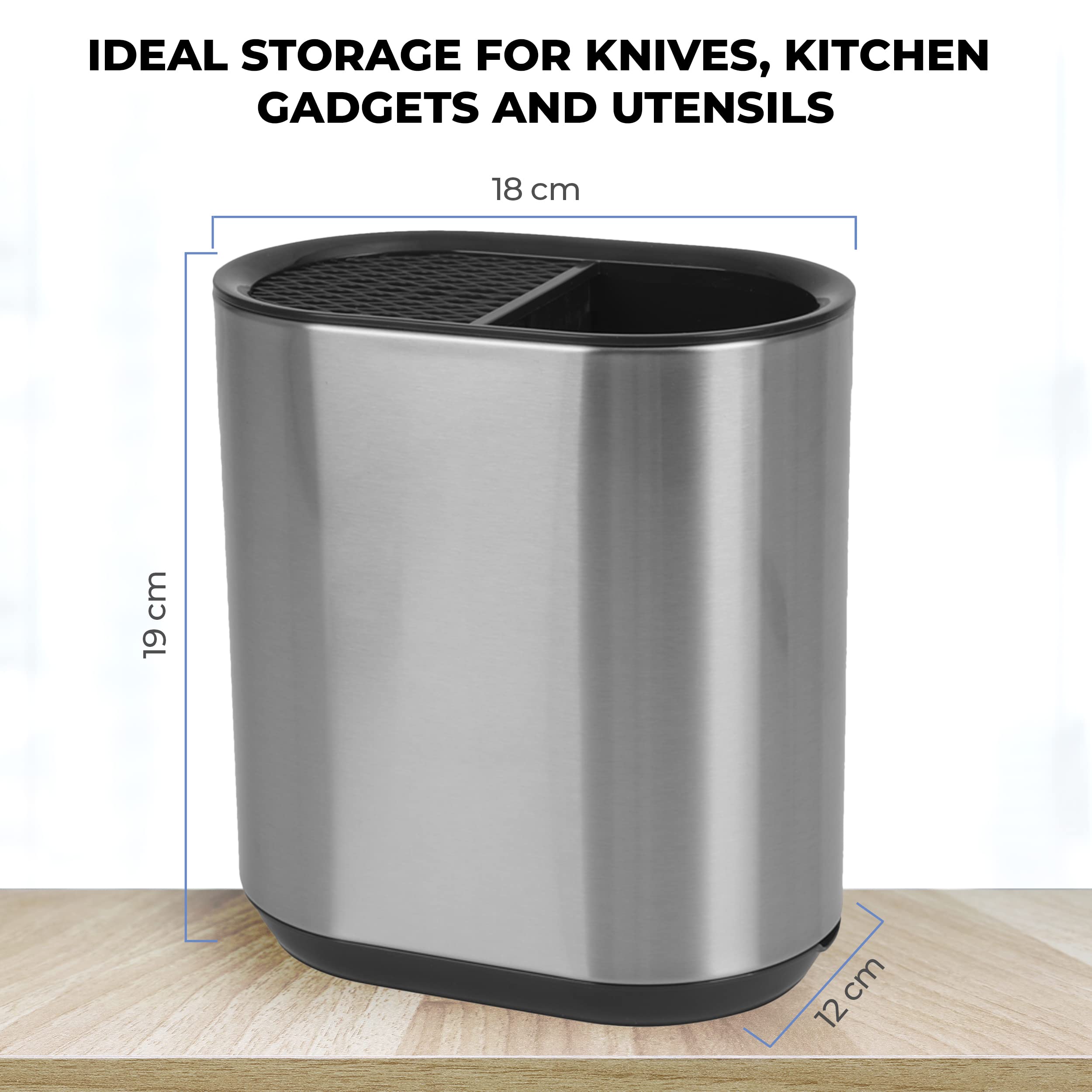 Porta Bacchette In Acciaio Inox, Scolapiatti Per Stoviglie, Organizer